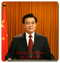 chinese president: mr. hu jintao