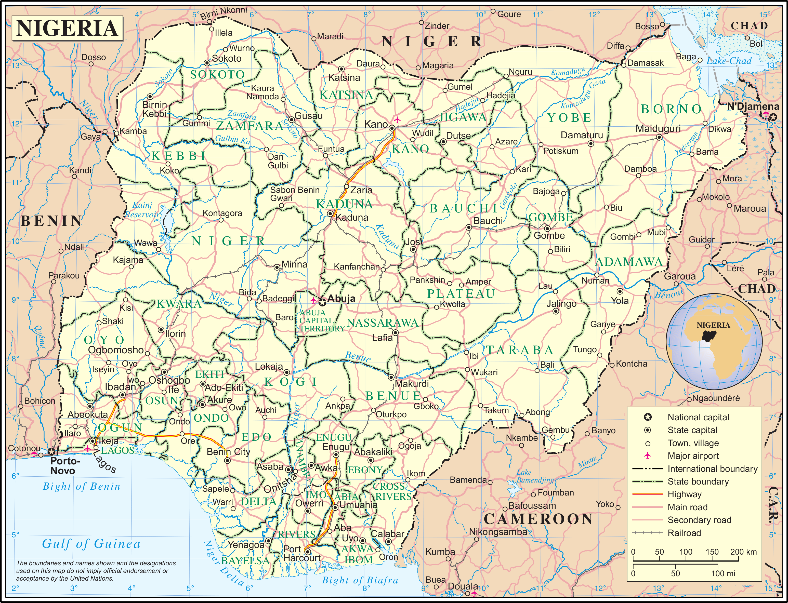 Nigeria Map