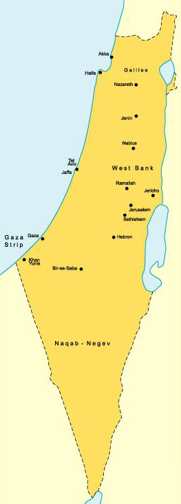 Palestine Administrative divisions Map