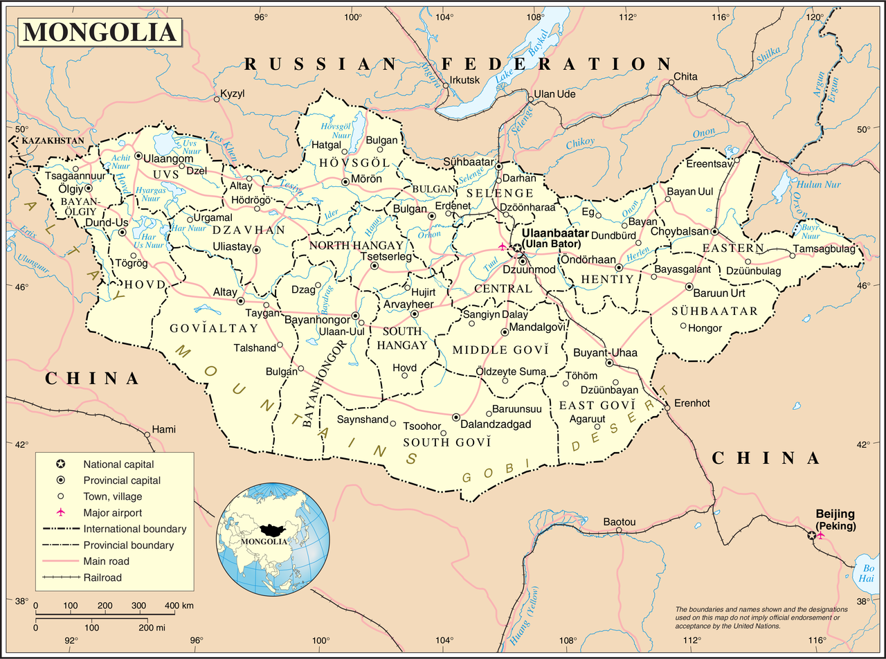 Mongolia Map