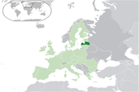Latvia Location in World Map