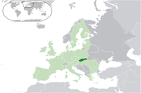 Slovakia Location in World Map