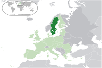 Sweden Location in World Map