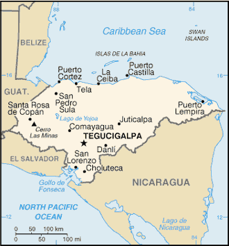 Honduras Map