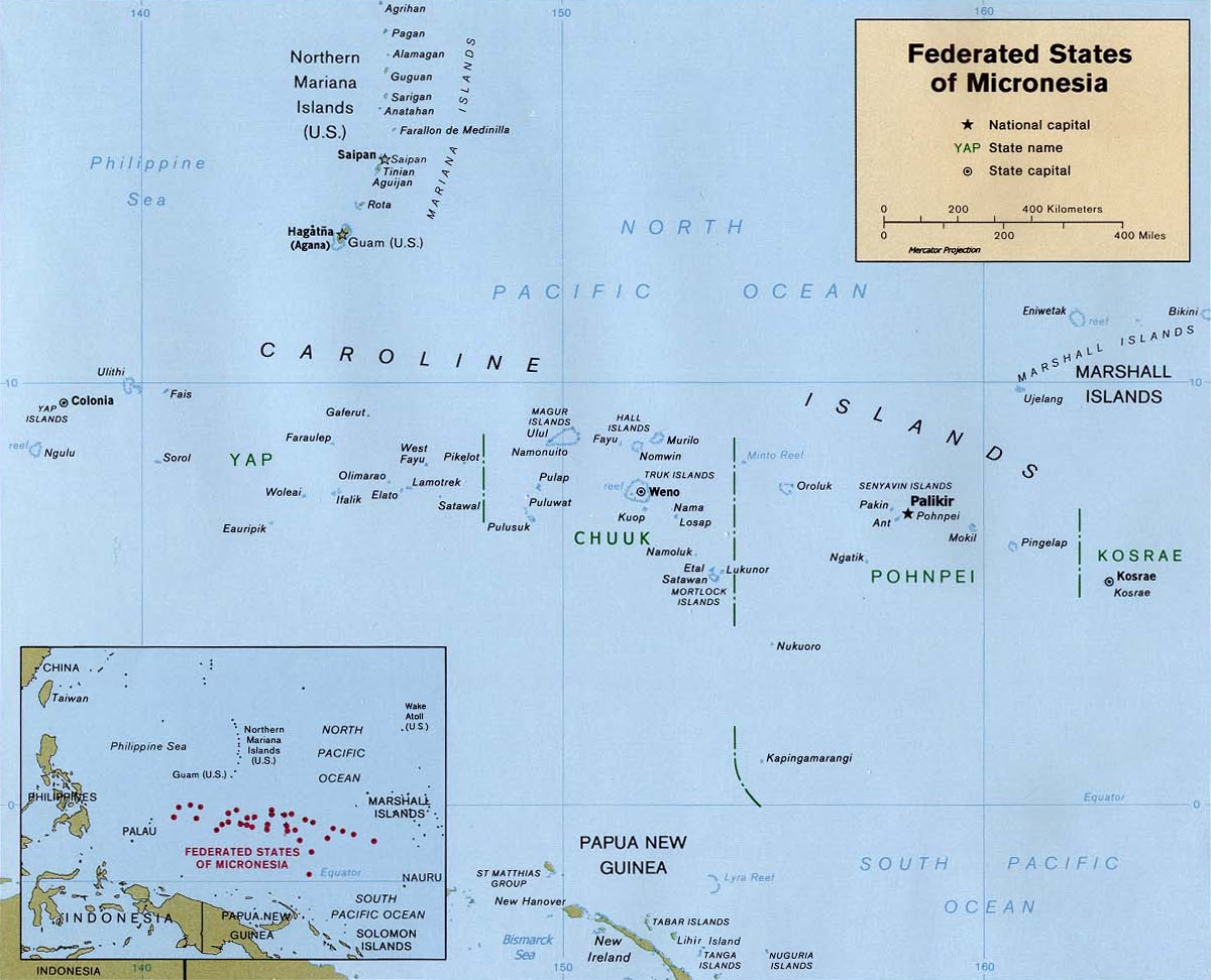 micronesia Map