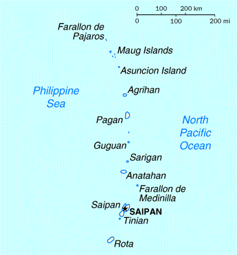 Northern Mariana Islands Map