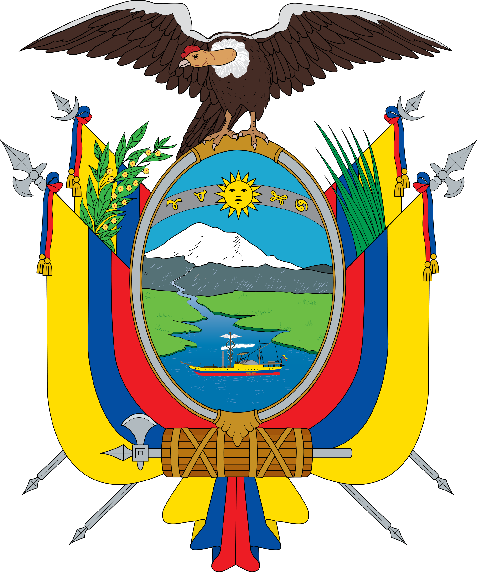 The Official Emblem Of The Ecuador