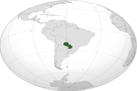 paraguay Location in World Map