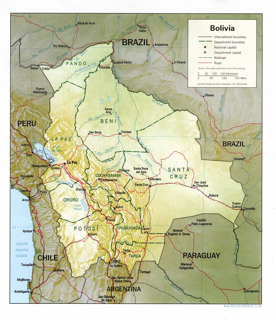 bolivia Map